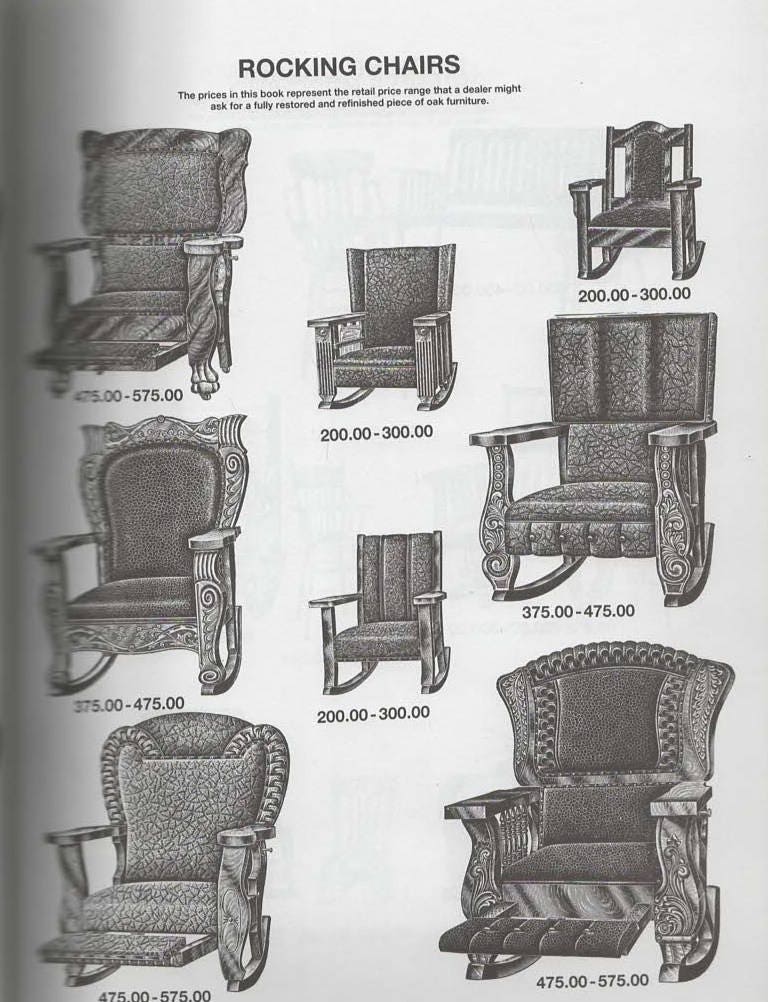 Antique Oak Furniture Illustrated Value Guide by Conover Hill Etsy