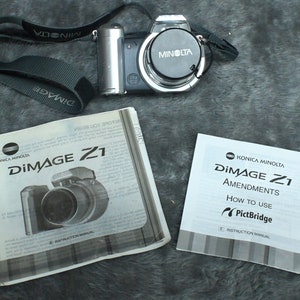 Konica Minolta Dimage Z1 Digital Camera Silver Parts or