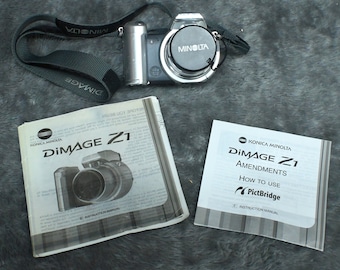 Konica Minolta DiMAGE Z1 3.2MP Digital Camera Silver  5.8-58.0mm Lens