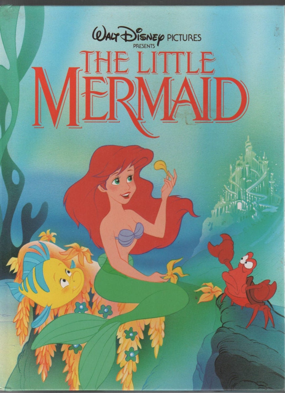 The Little Mermaid 1992 Walt Disney Pictures Hardback Book Etsy