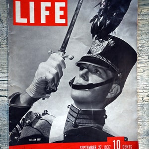 Life Magazine September 1937 - Nelson Eddy Cover