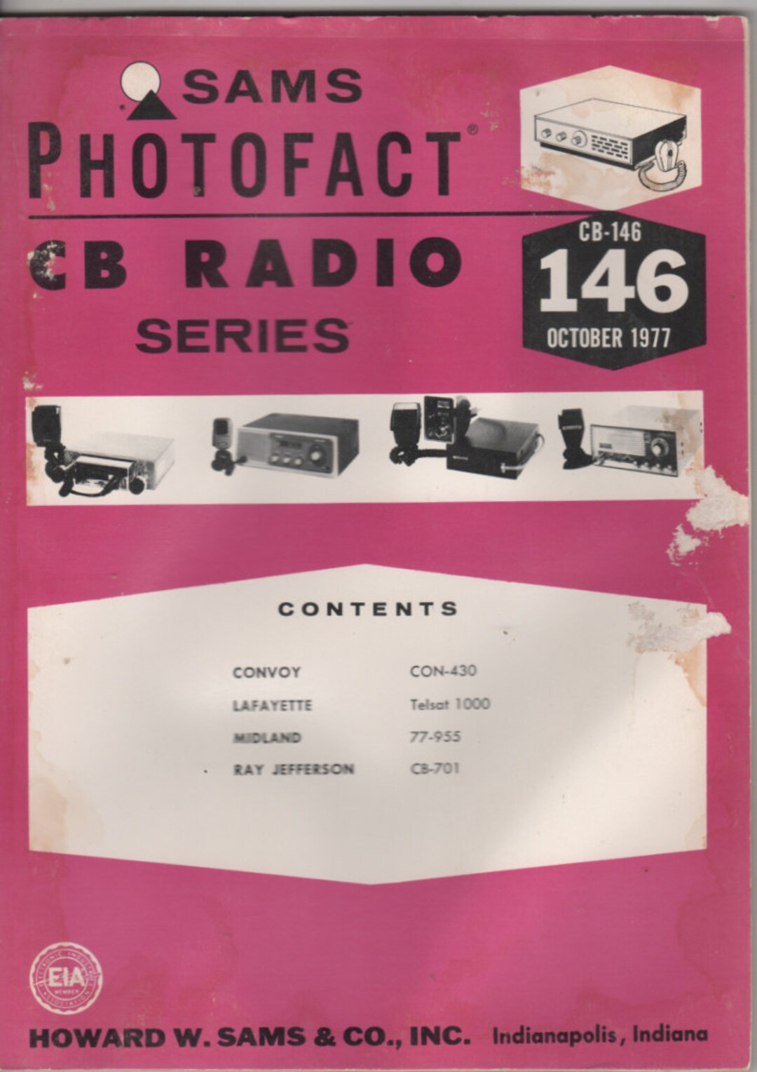 Sams Photofact CB Radio Series CB 146 October 1977 Convoy, Lafayette