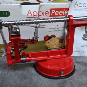 Éplucheur de pomme trancheuse carottier rotatif à manivelle