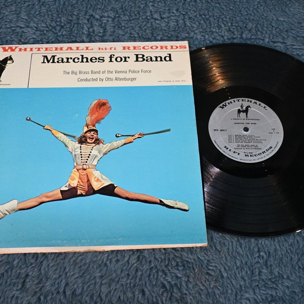 Marches For Band Big Brass of Vienna Police Force LP  Whitehall USA VG