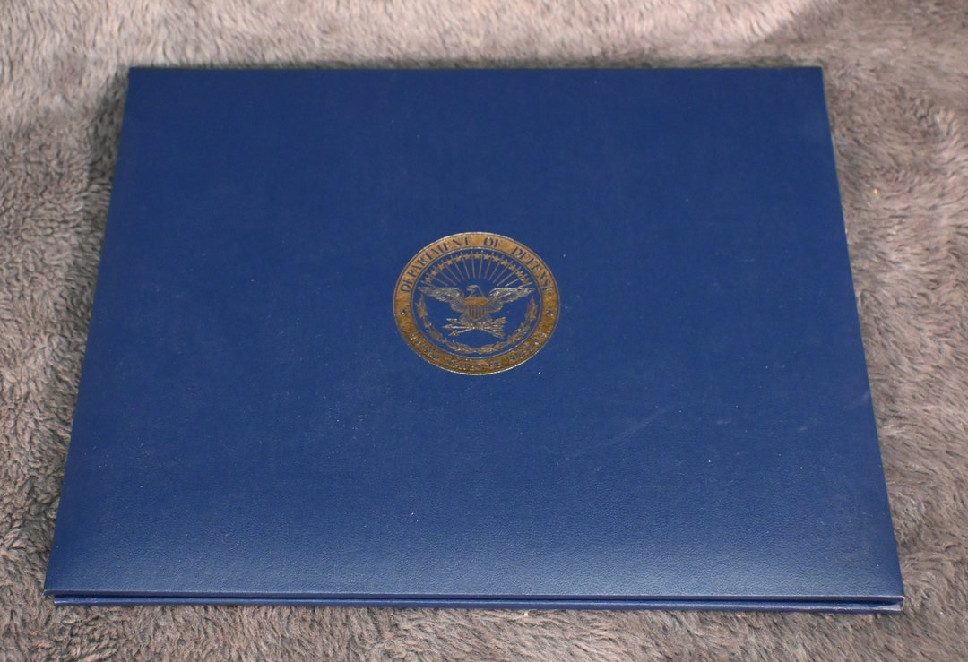 Department of Defense Award Folder - Etsy