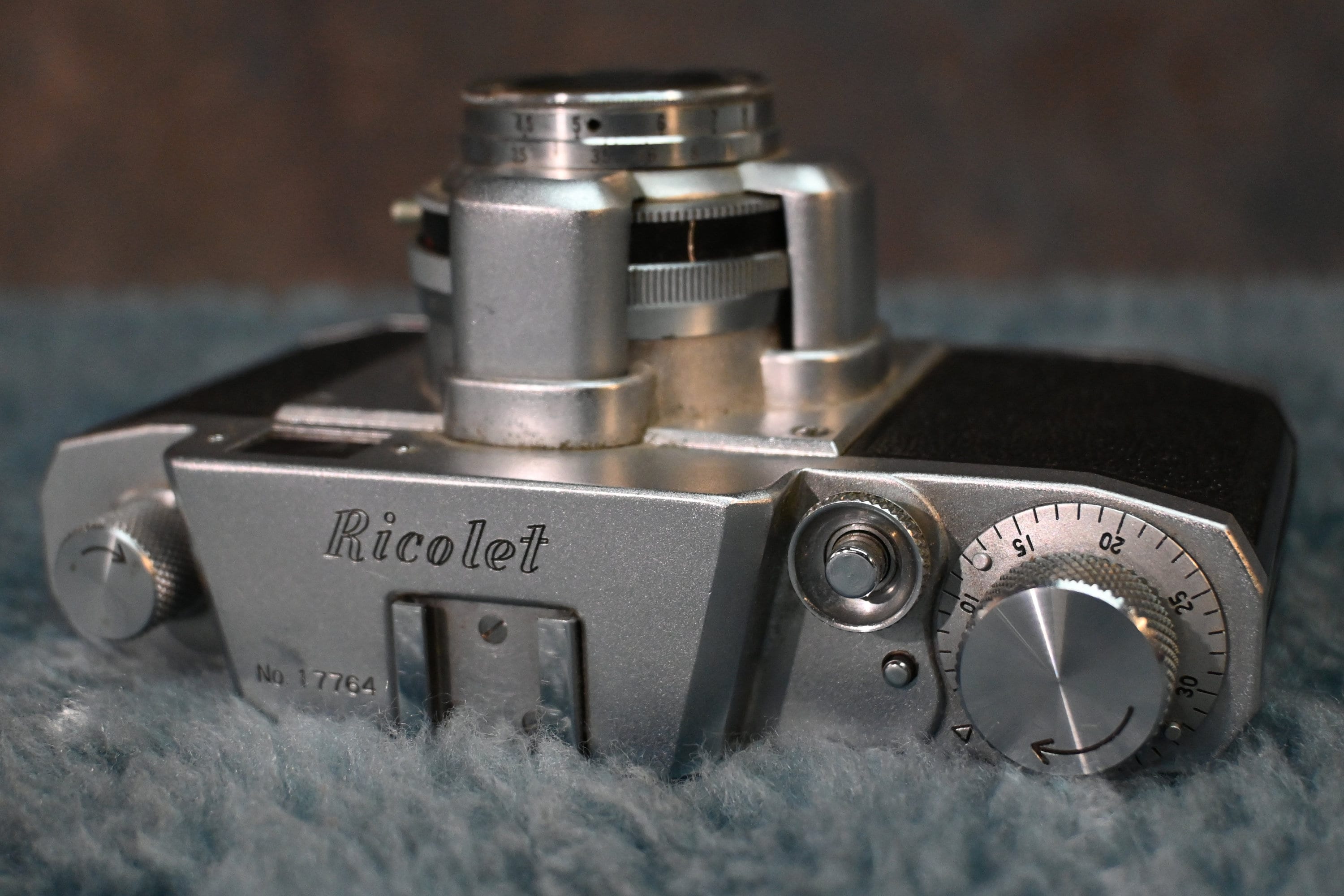 Riken Ricoh Ricolet 35mm Film Camera With 45mm F/3.5 Lens Case