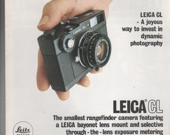 Leica CL Rangefinder  1976 Brochure