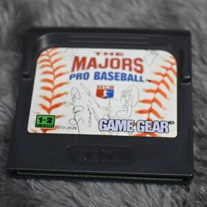 Lot of 3 Sega Game Gear, X-Men, NFL Quarterback Club, & Majors Pro Baseball image 4