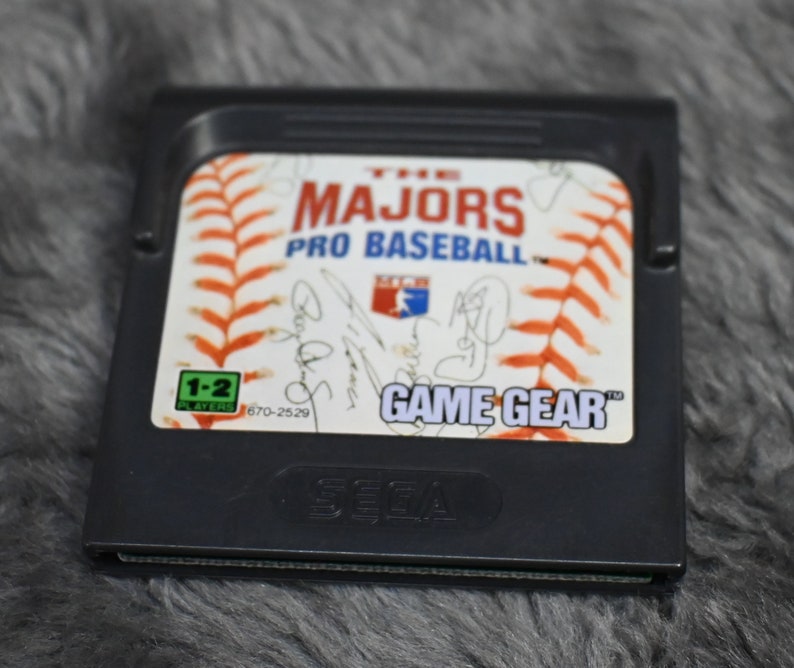 Lot of 3 Sega Game Gear, X-Men, NFL Quarterback Club, & Majors Pro Baseball image 4