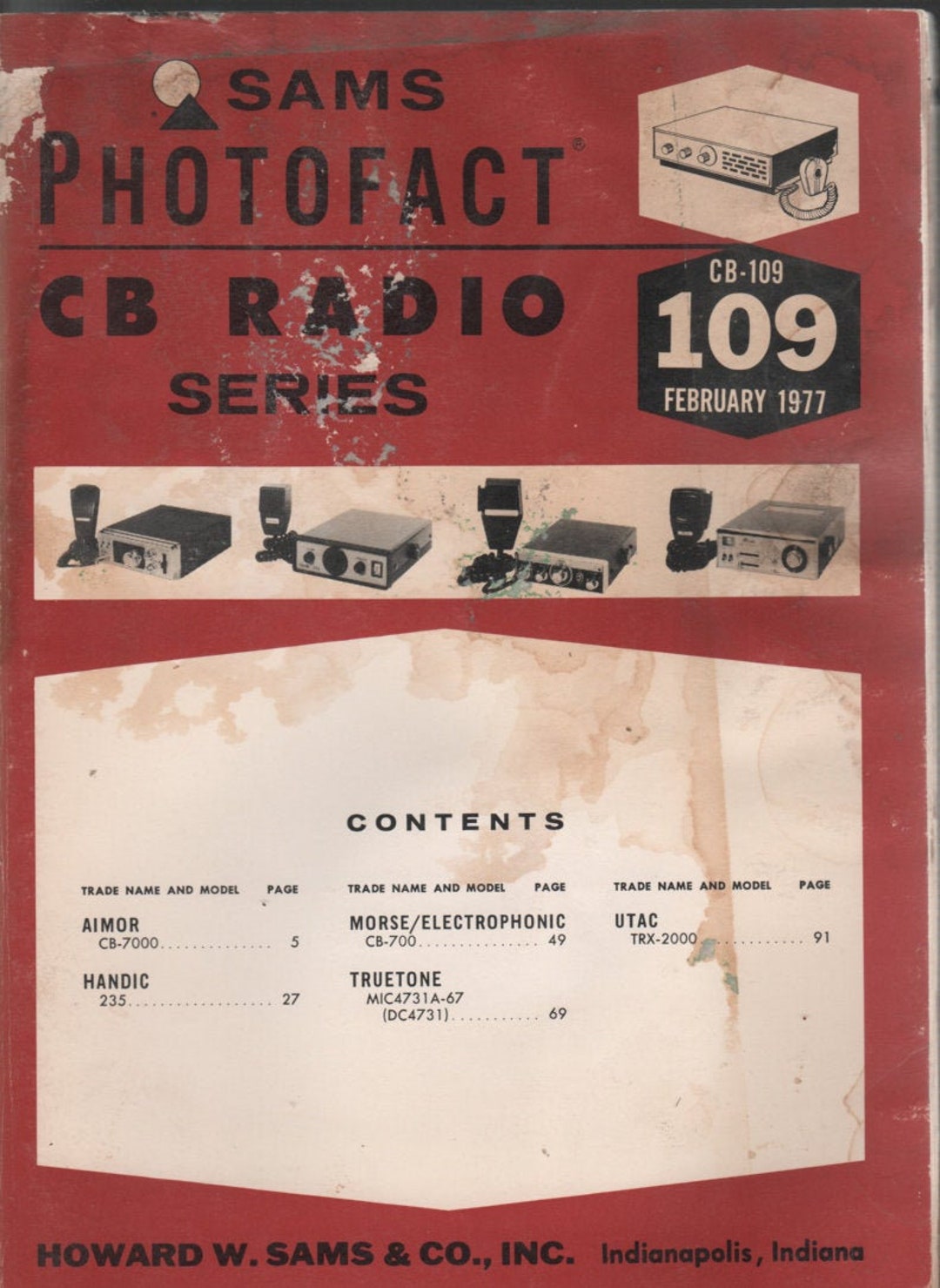 Sams Photofact CB Radio Series Magazine CB 109 February 1977 Etsy