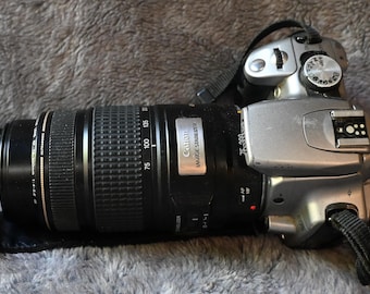 Canon EOS Rebel XT Digital SLR Camera 75-300mm Lens 1GB Card, Charger