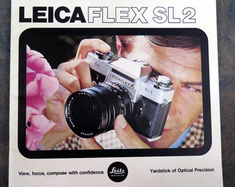 Leica Leitz Leicaflex SL2 Photography Catalog Brochure Covers Bodies,  Lenses, etc