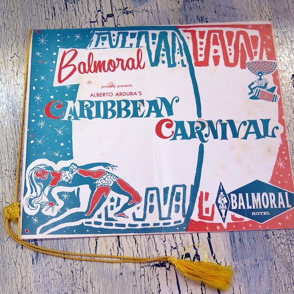 Balmoral Caribbean Carnival Menu  1961