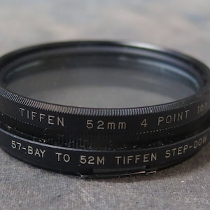 Tiffen 52mm 4 Point 1mm Star with 57-Bay to 52mm Step Down Ring