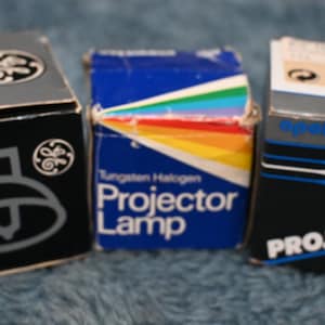 Lot of 3 Projection Lamp / Lamps FHS, DDS, and EJL