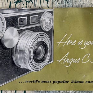 1954 Argus C-3 Camera Instruction Manual