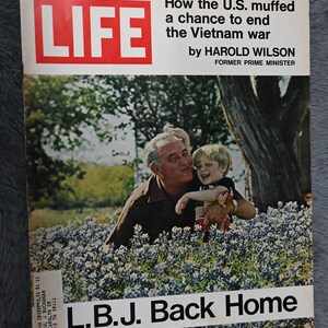 LIFE Magazine May 21, 1971 L.B.J. Back Home