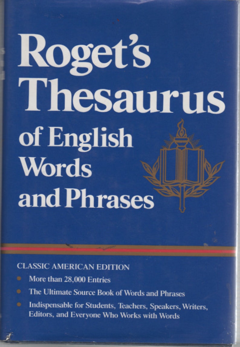 Rogets Thesaurus Of English Words And Phrases Used Hardback 1979 Book Classic American Edition - 