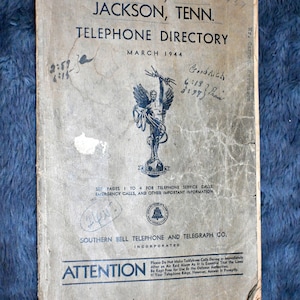 Telephone Directory  Jackson, TN  194 4 March Southern Bell