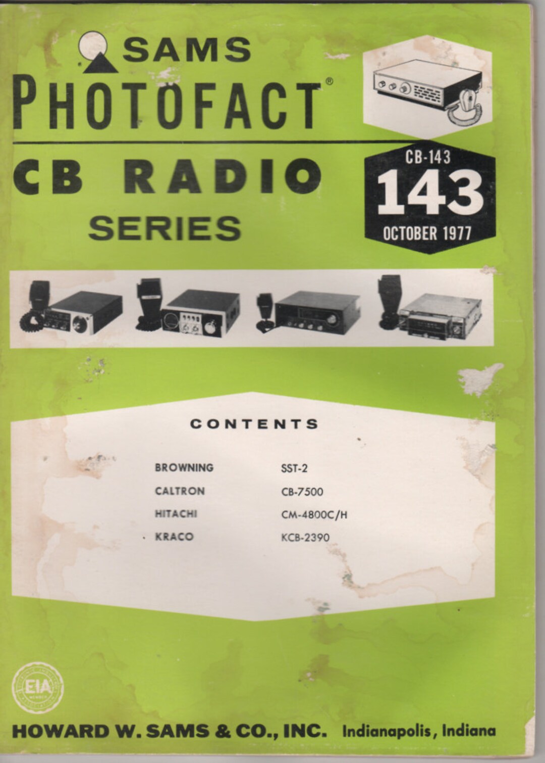 Sams Photofact CB Radio Series CB 143 October 1977 Browning Etsy