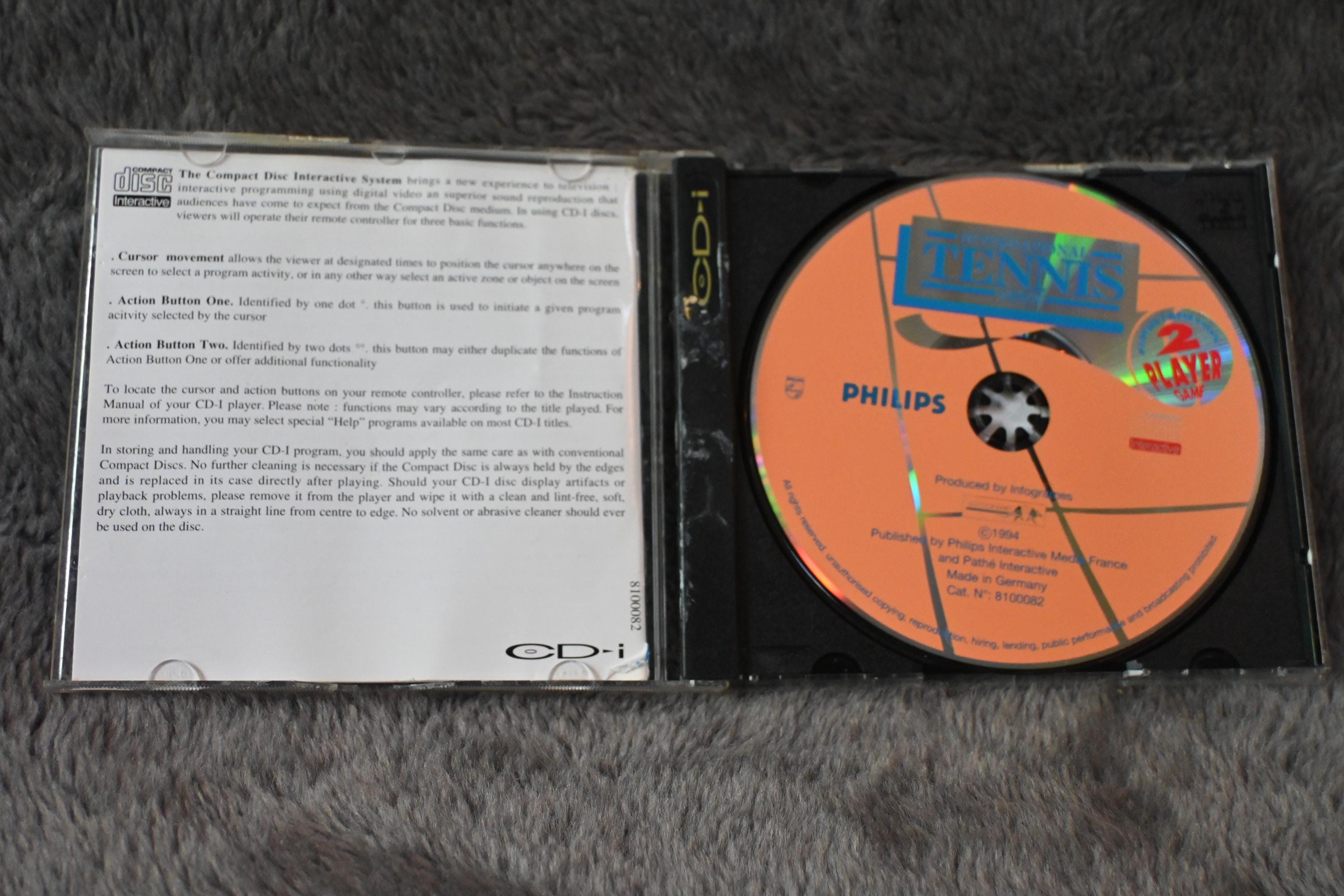 Jeu Philips CD-i - International Tennis Open - Bon état - Version Complète