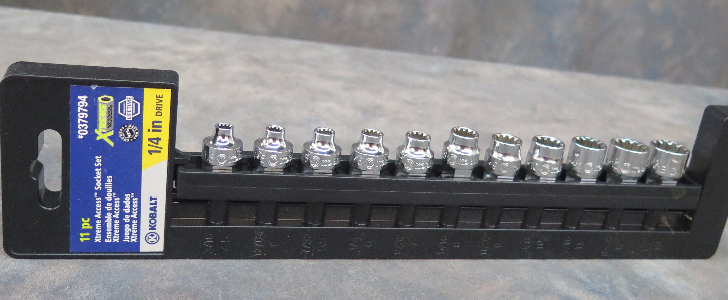 KOBALT Xtreme Access Extreme 11 Pc Socket Set 1 4 Drive 0379794