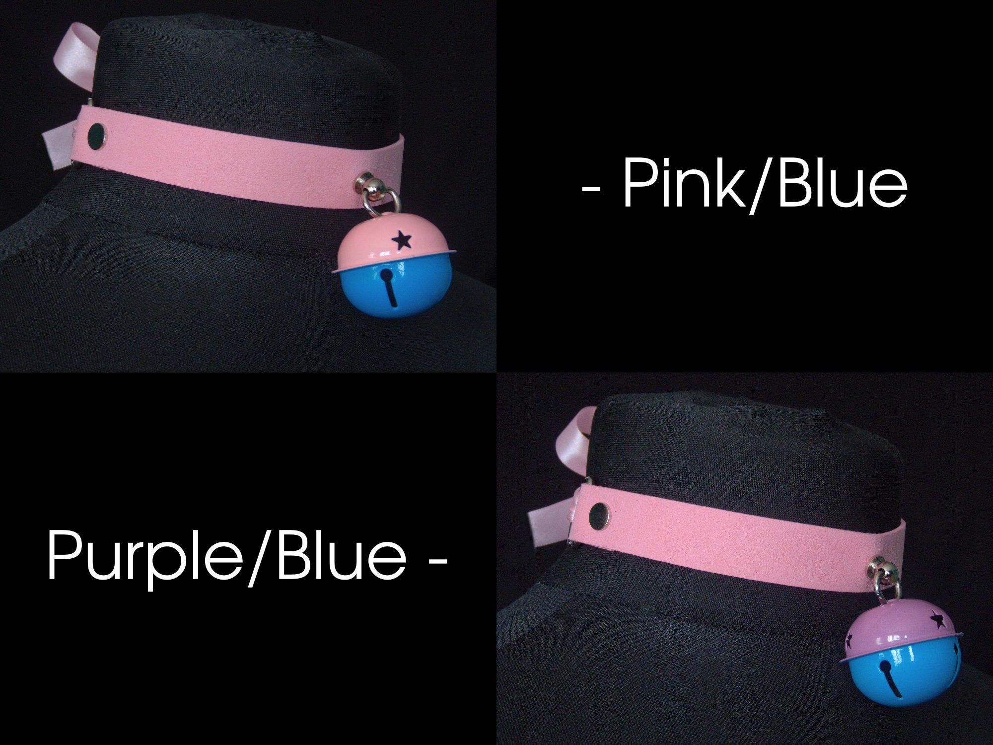 Cat Bell Choker Pink Anime Neko Girl Boy Faux Suede Collar Etsy