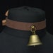 Brown Bell Choker | Reindeer Cow Sheep Anime | Faux Suede Collar With Bell | Ribbon Or Chain Clasp Fastening | For Costume, Cosplay, Petplay 