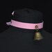 Pink Bell Choker | Anime Cow Sheep Girl Boy | Faux Suede Collar With Bell | Ribbon Or Chain Clasp Fastening | Costume, Cosplay, Petplay 