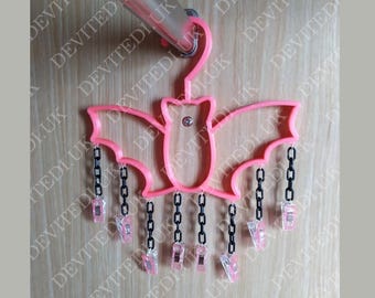 Bat Accessory Hanger SINGLE | Cute Novelty Hosiery And Other Accessories Hanger | 3D Printed | For Home