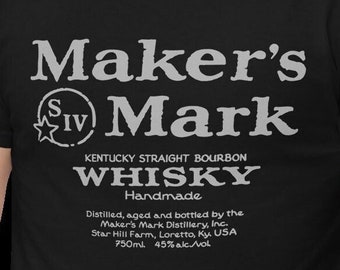Maker's Mark Whisky Tee: Kentucky Bourbon Graphic T-Shirt