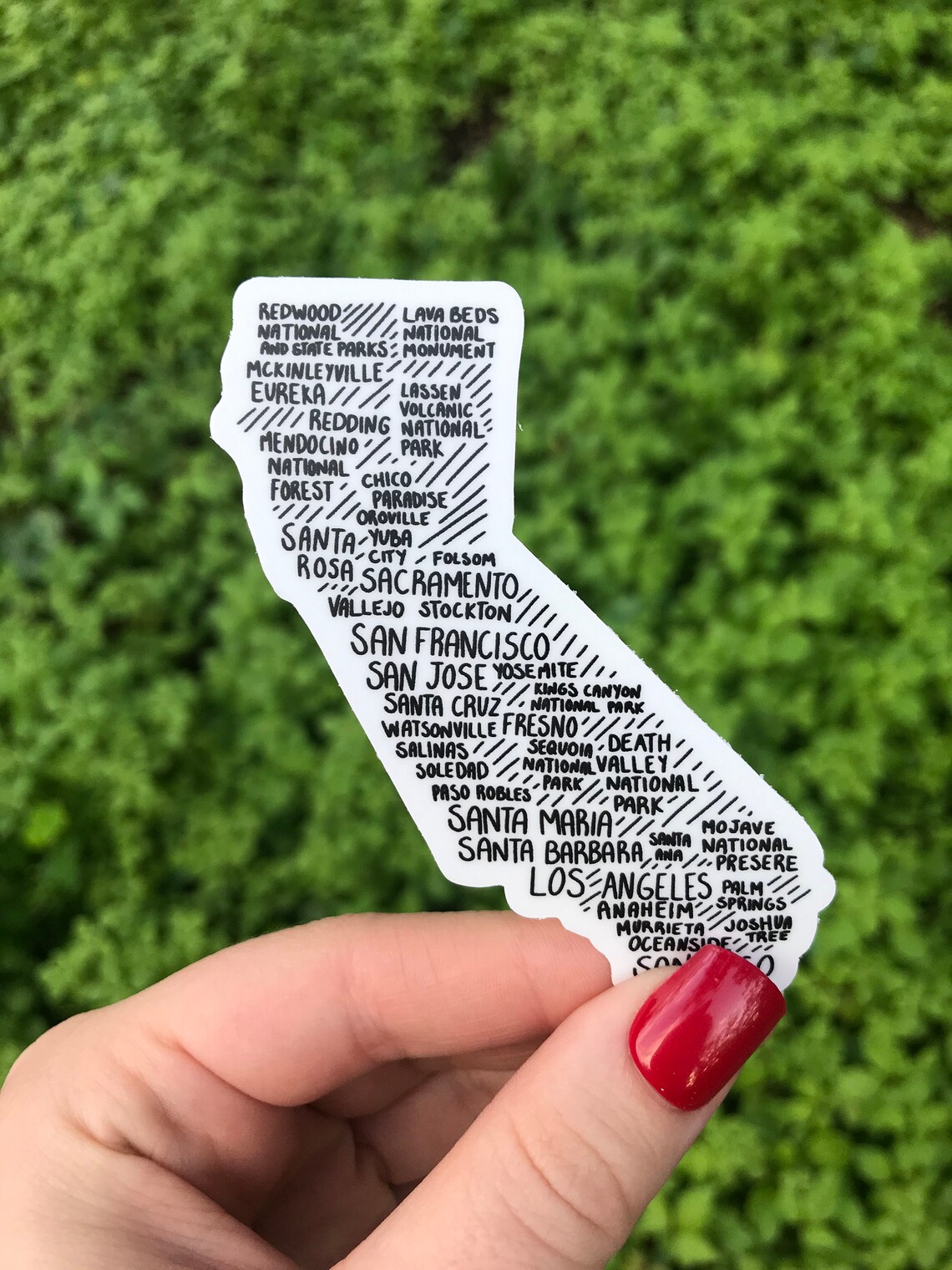 California Sticker Black and White Sticker Laptop Sticker Etsy