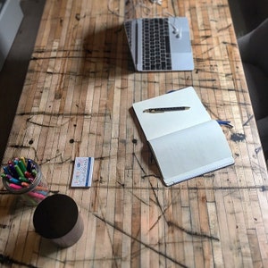 Reclaimed Boxcar Flooring Desk