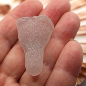 Lavender Tinted Scottish Sea Glass Worn Glass Stem for Jewellery, Arts/Craft. Vintage Pale Purple Sea Glass Partial Drinking Glass Stem.