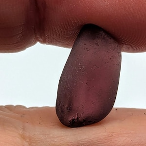 Sun Pink/ Lilac Sea Glass Rim Piece. Genuine Pink/ Purple tinged Scottish Seaglass. Arts/Craft/jewelry. Vintage Pink Scottish Sea Glass.