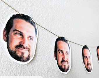 Face Banner | 30th Birthday Decorations for Him | Bachelorette Party Decorations | 40th Birthday | 50th Birthday