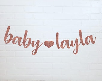 baby name banner etsy