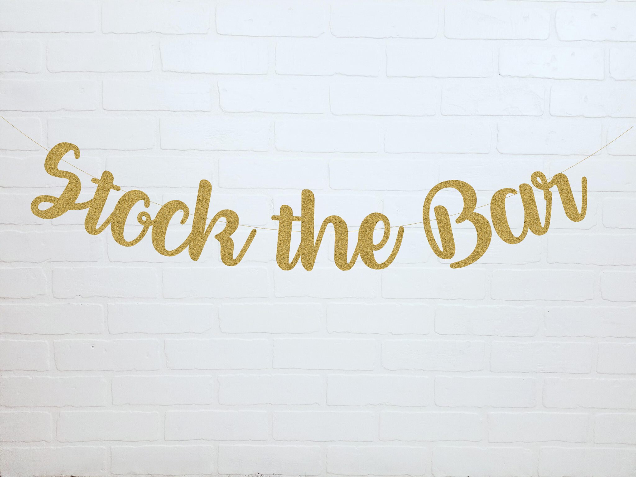 Stock the Bar Party Stock the Bar Banner Couple's Etsy