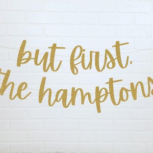 Hamptons Bachelorette Party | Bachelorette Party Decorations | Hamptons Party Banner