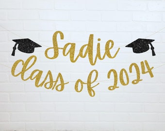 Class of 2024 Banner | Graduation Party Sign | Graduation Decorations 2024 | Congratulations Banner