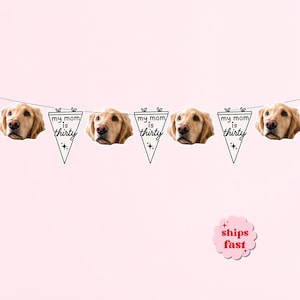 30th Birthday Banner | Dog Mom Birthday Decorations | Party Kit
