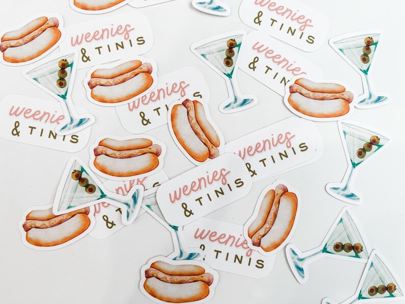 Banner Decorativo 'Tinis Before The Weenie' Per Addio Al Nubilato - Tema Martini E Hot Dog - Rosso E Verde - 1 Pezzo