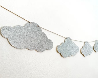 Cloud Garland | Bachelorette Party Decorations | Cloud 9 Baby Shower | Cloud Nine Bachelorette