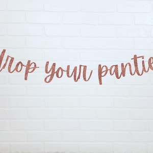 Drop Your Panties | Lingerie Shower Banner | Lingerie Shower | Lingerie Shower Decorations | Bachelorette Party Decorations | Lingerie Party