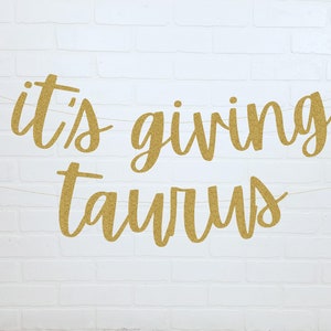 Taurus Birthday Banner | Adult Birthday Decorations | Zodiac Birthday Party Ideas