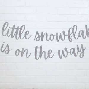 A Little Snowflake Is on the Way | Winter Baby Shower | Baby Shower Decorations