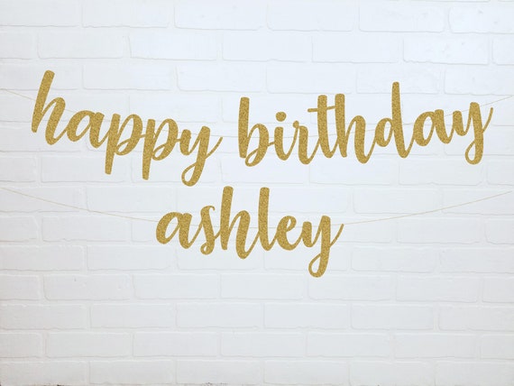 happy birthday banner happy birthday name banner custom etsy birthday name banner