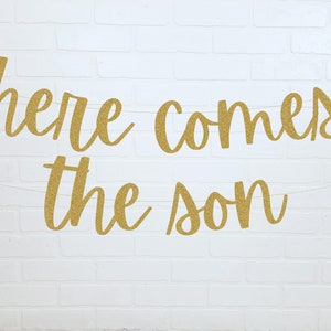 Here Comes the Son | Baby Shower Decorations | Here Comes the Son Banner | Baby Shower for Boy