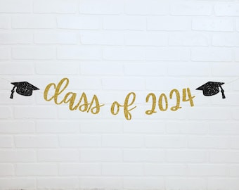 Class of 2024 Banner | Graduation Party Sign | Graduation Decorations 2024