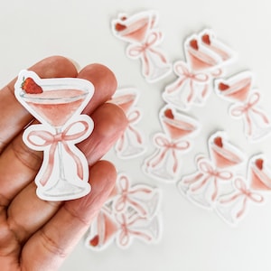 XL Pink Martini Confetti | Martini Birthday Decorations | Galentine&#39;s Party | Tini Bit Older Birthday